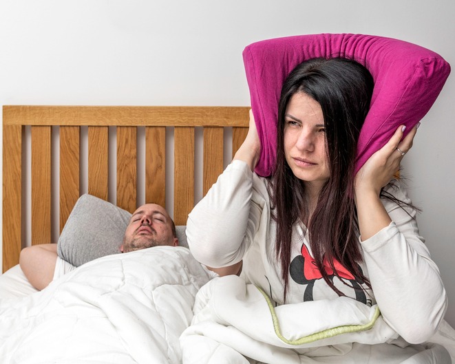 Woman annoyed with her husbands snoring in Brecksville & Nearby Areas